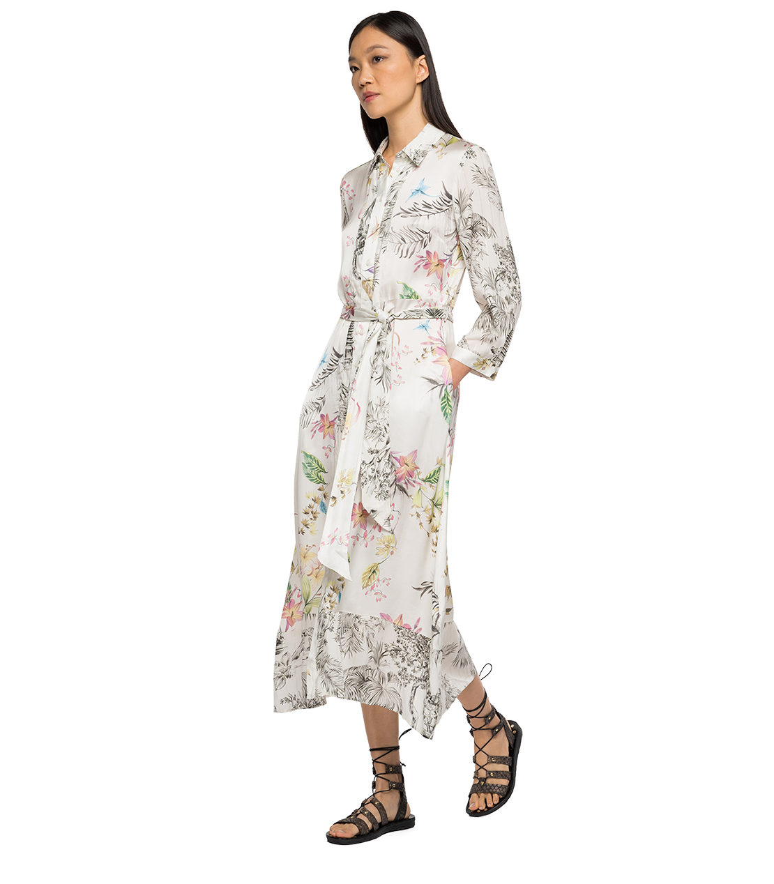 MIXプリント ビスコース ルレックスドレス 詳細画像 マルチ 3